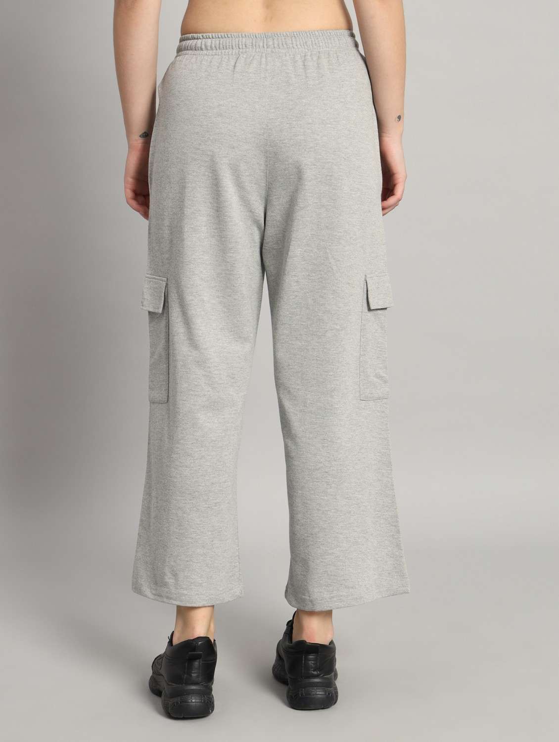 women solid mid rise cargo - 21762306 -  Standard Image - 1