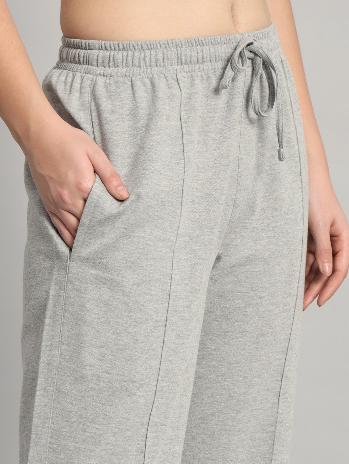 women solid mid rise track pant - 21762308 - Standard Image - 4
