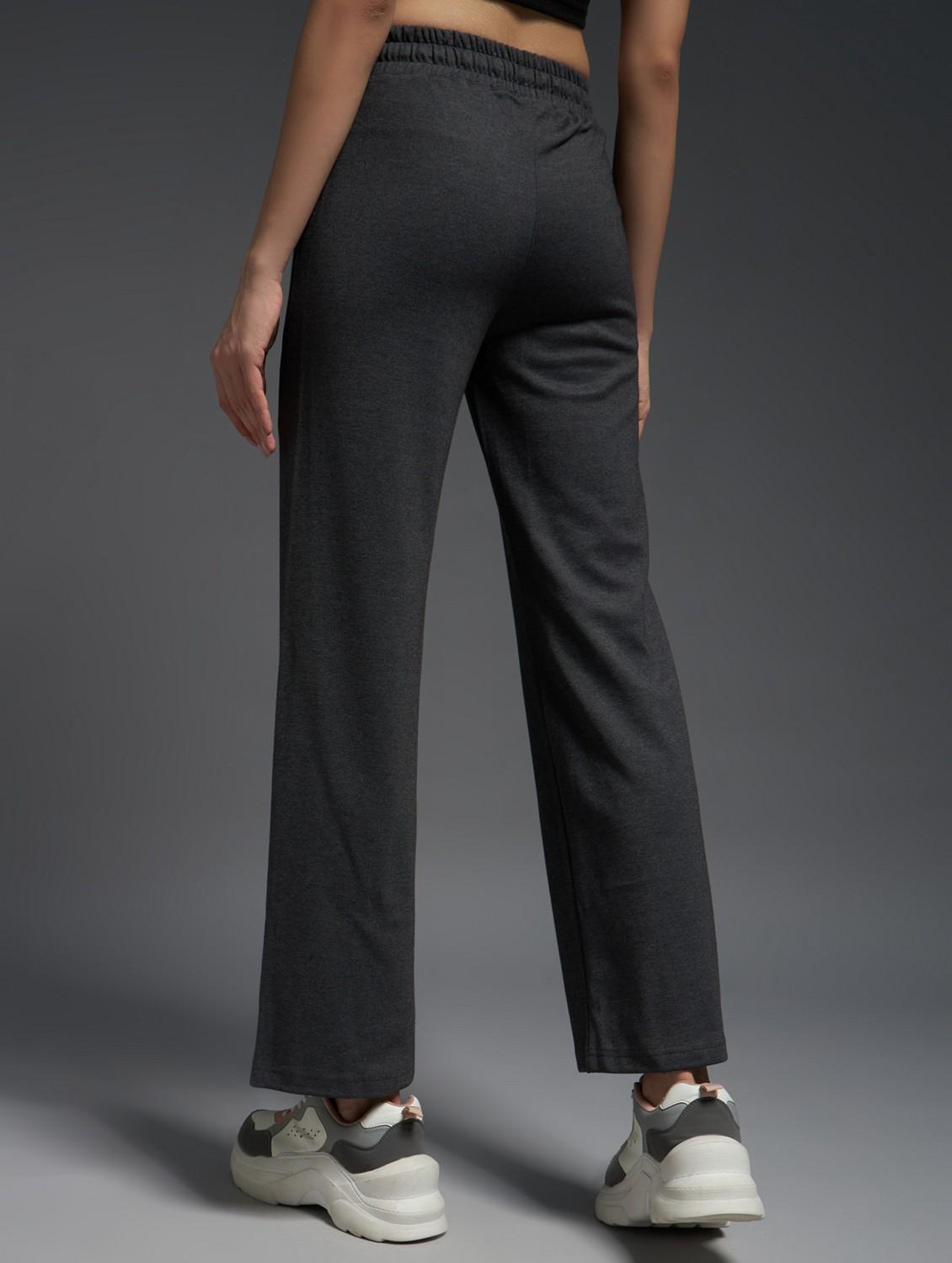 women solid mid rise track pant - 21762311 -  Standard Image - 1