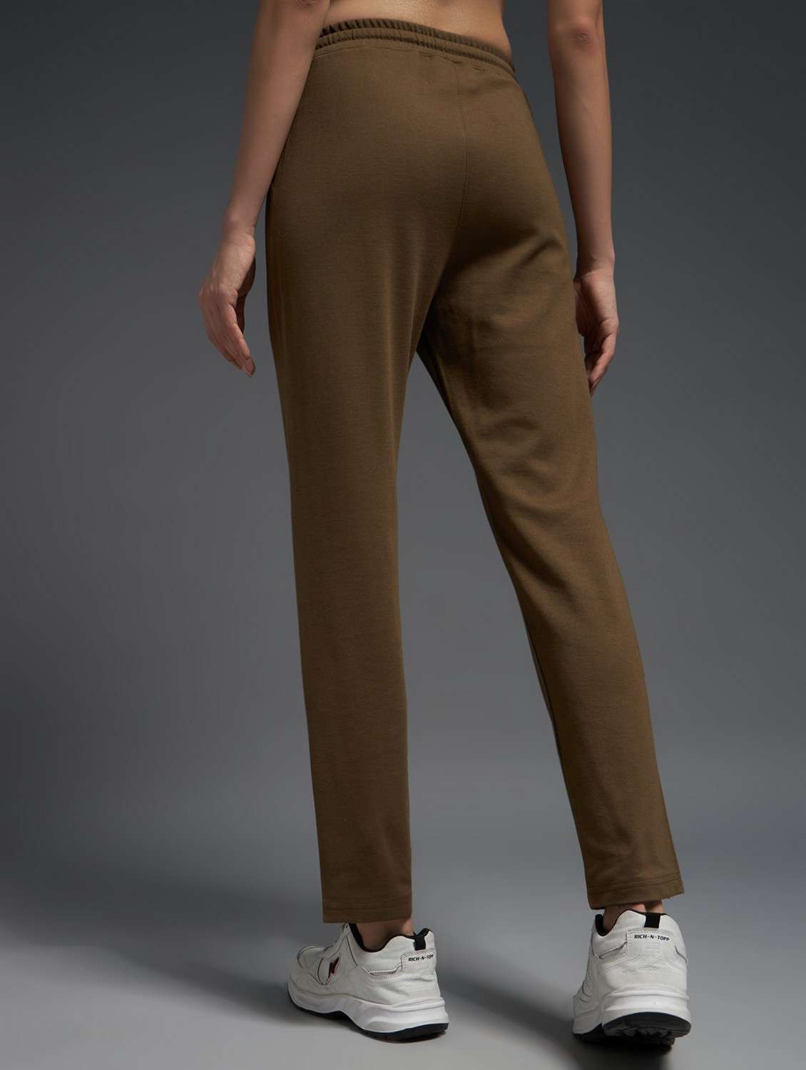 women solid mid rise track pant - 21762312 -  Standard Image - 1