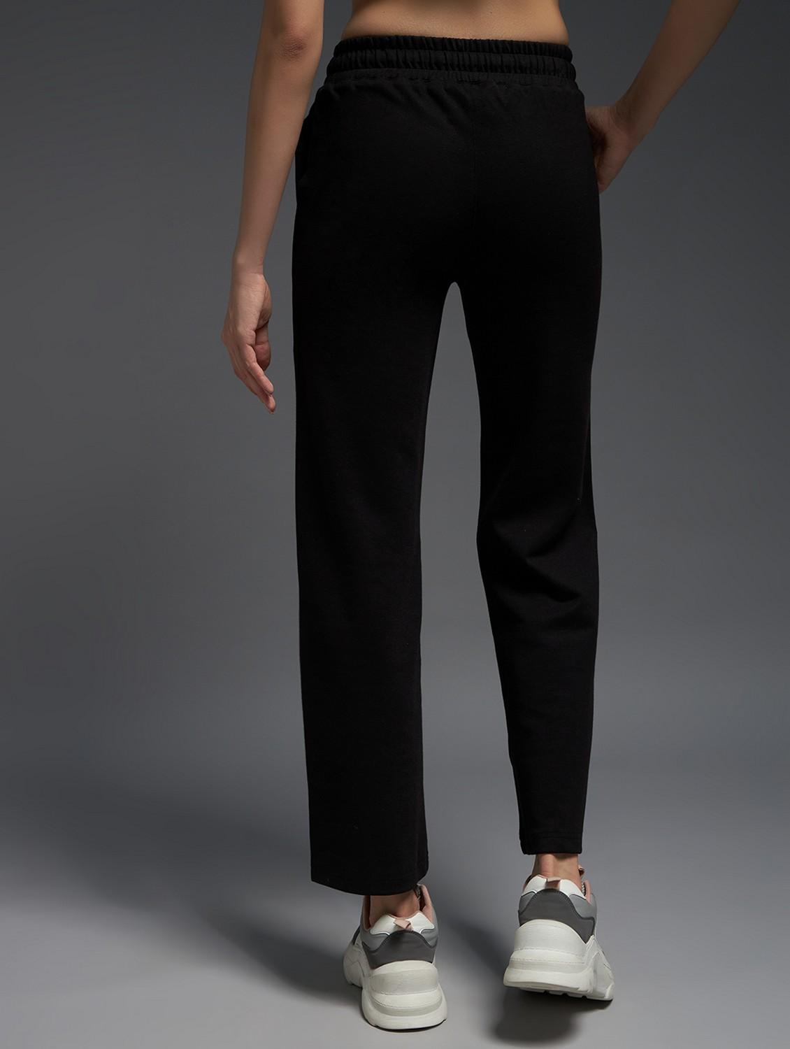 women solid mid rise track pant - 21762315 -  Standard Image - 1