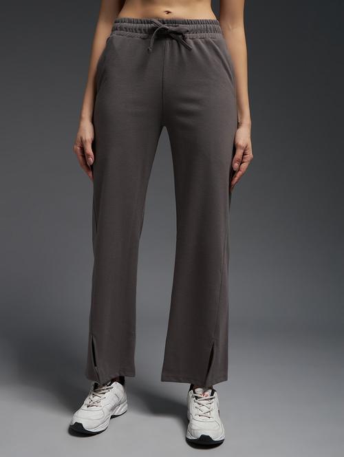 women solid mid rise track pant - 21762317 -  Standard Image - 0