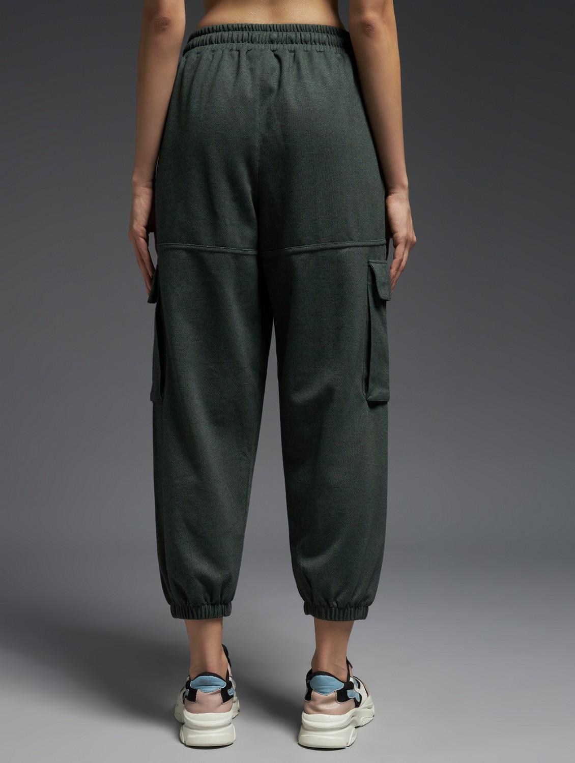 women solid mid rise cargo - 21762329 -  Standard Image - 1