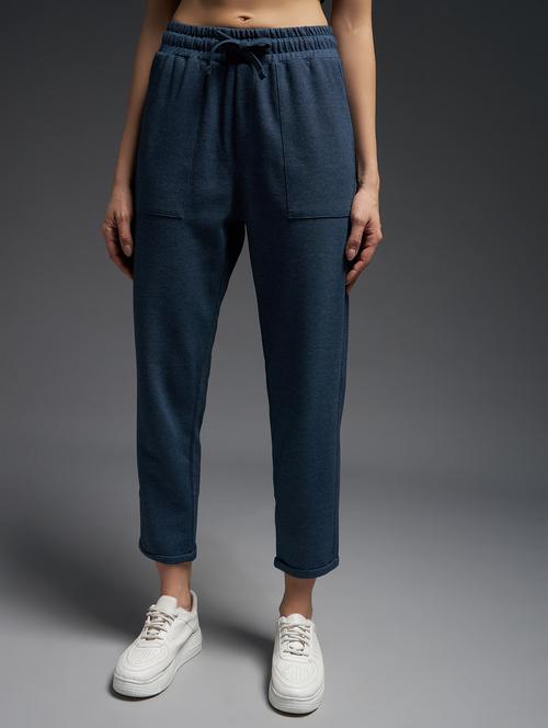 women solid mid rise track pant - 21762342 - Standard Image - 0