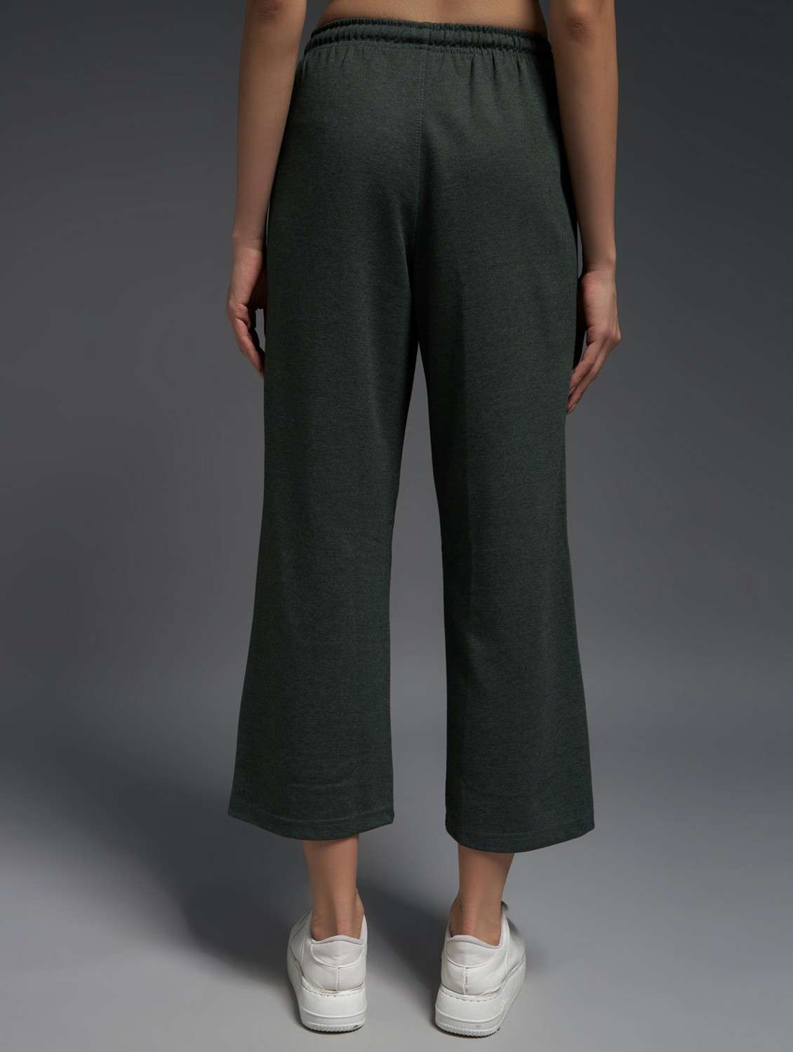 women solid mid rise track pant - 21762348 -  Standard Image - 1