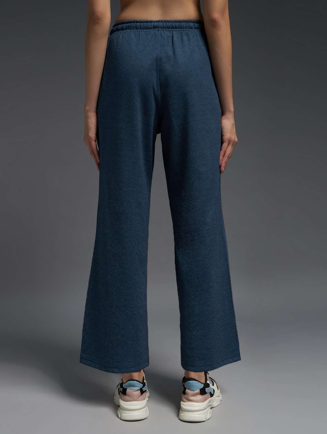 women solid mid rise track pant - 21762352 -  Standard Image - 1