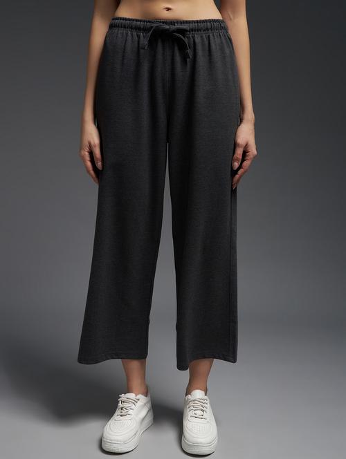 women solid mid rise track pant - 21762355 -  Standard Image - 0