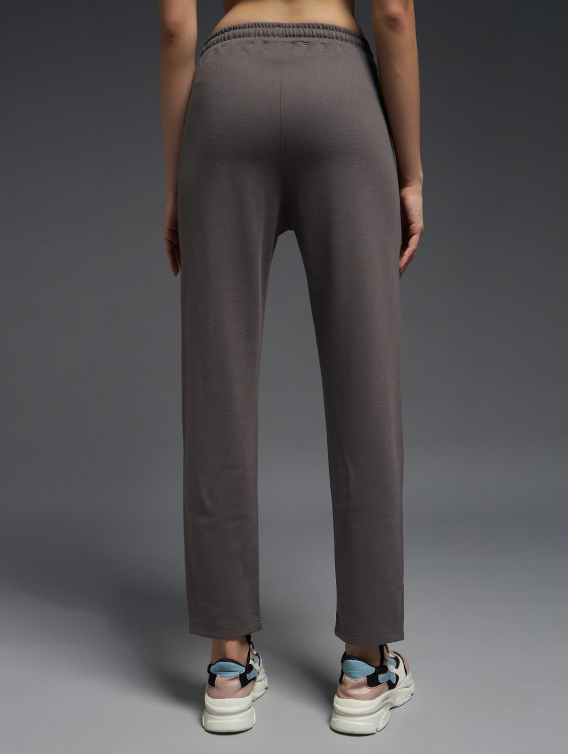 women solid mid rise track pant - 21762360 -  Standard Image - 1