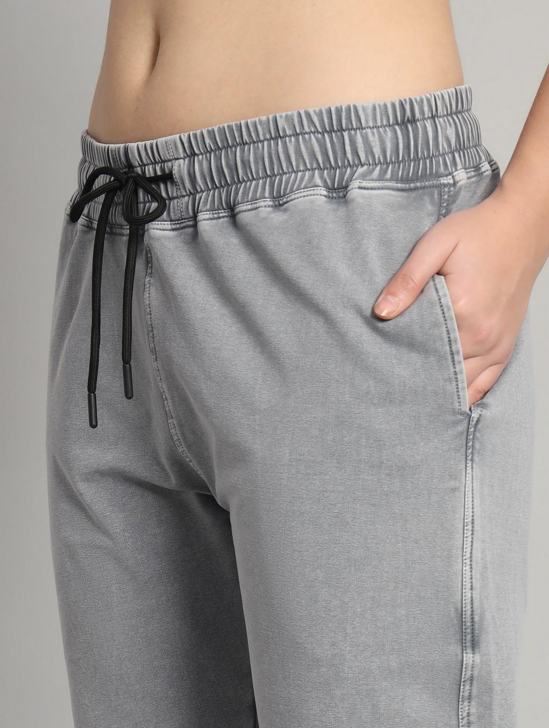 women solid mid rise jogger - 21762362 - Standard Image - 4