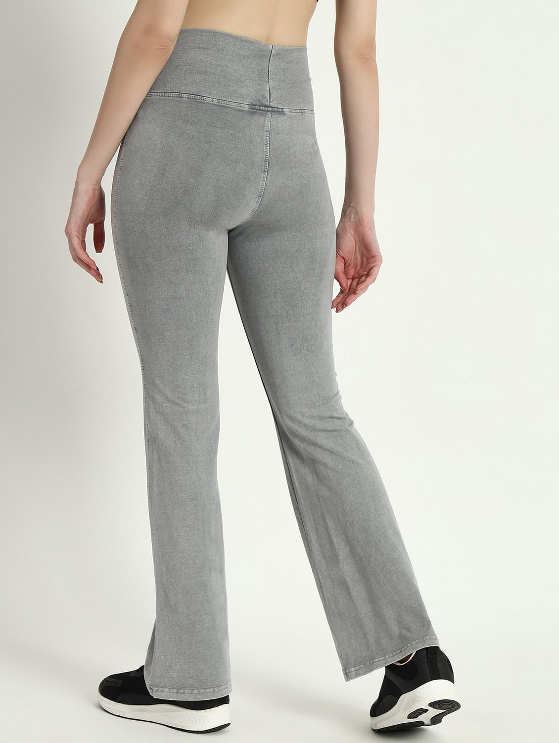 women solid high rise bootcut yoga pant - 21762363 -  Standard Image - 1