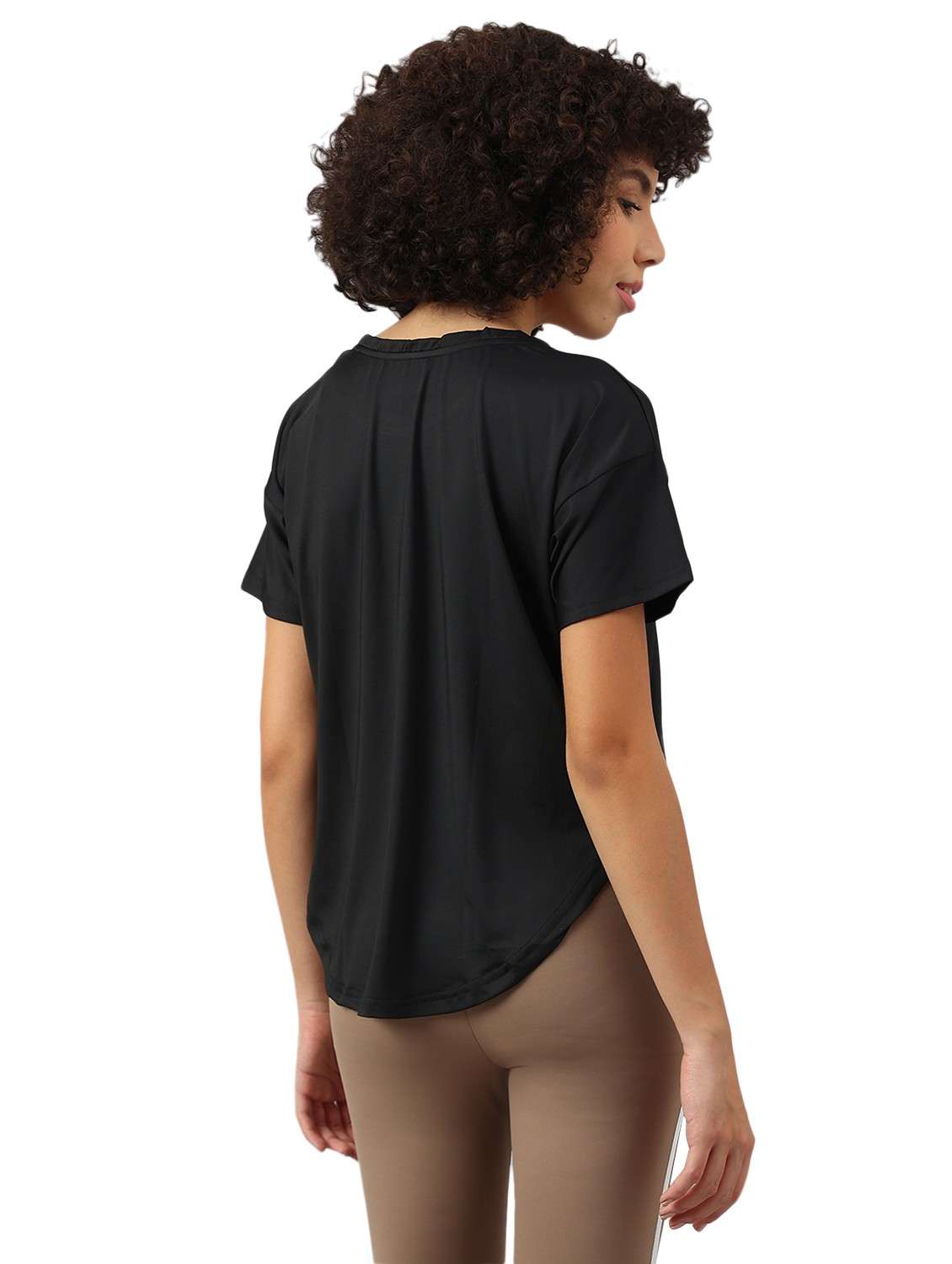 women typography printed dri-fit sports t-shirt - 21762369 -  Standard Image - 1