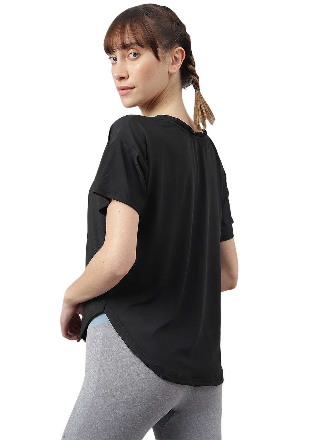 women printed dri-fit high low sports t-shirt - 21762371 -  Standard Image - 1