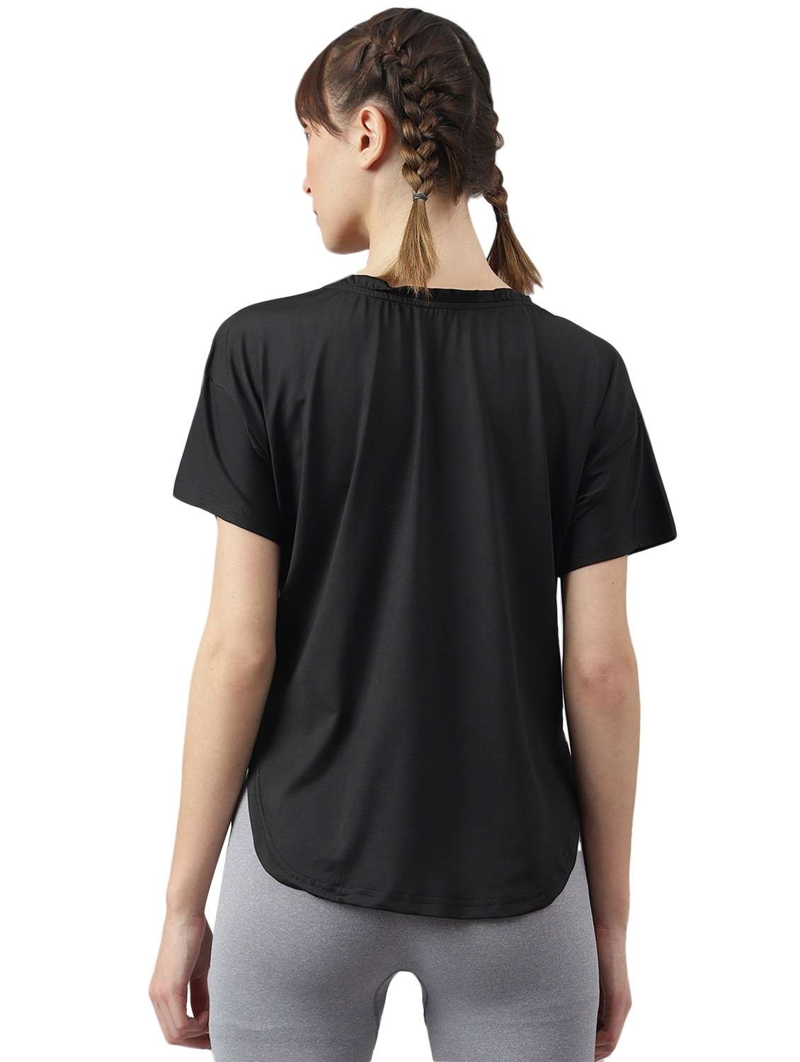 women printed dri-fit high low sports t-shirt - 21762372 -  Standard Image - 1