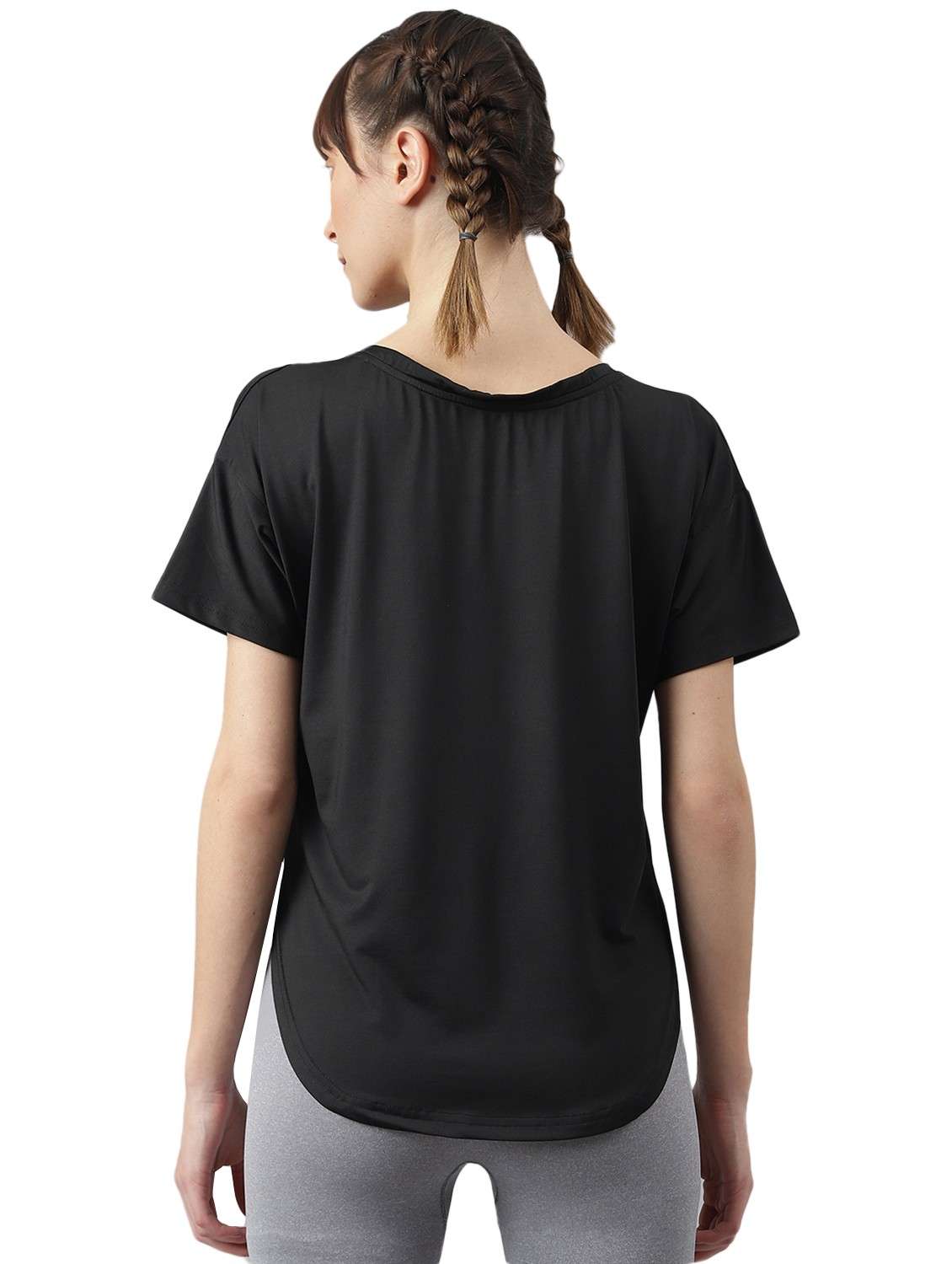 women printed dri-fit high low sports t-shirt - 21762375 -  Standard Image - 1