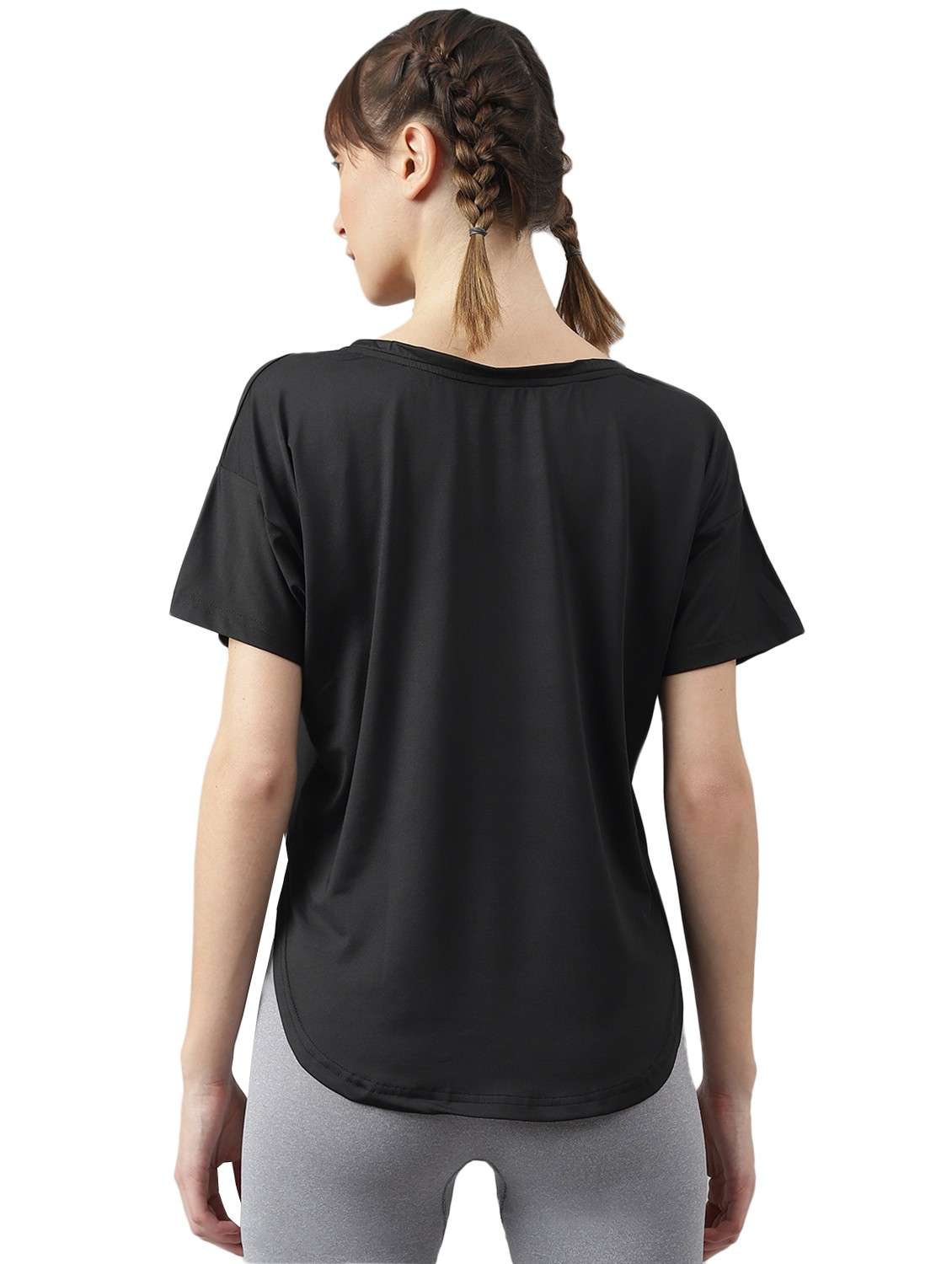women printed dri-fit high low sports t-shirt - 21762376 -  Standard Image - 1