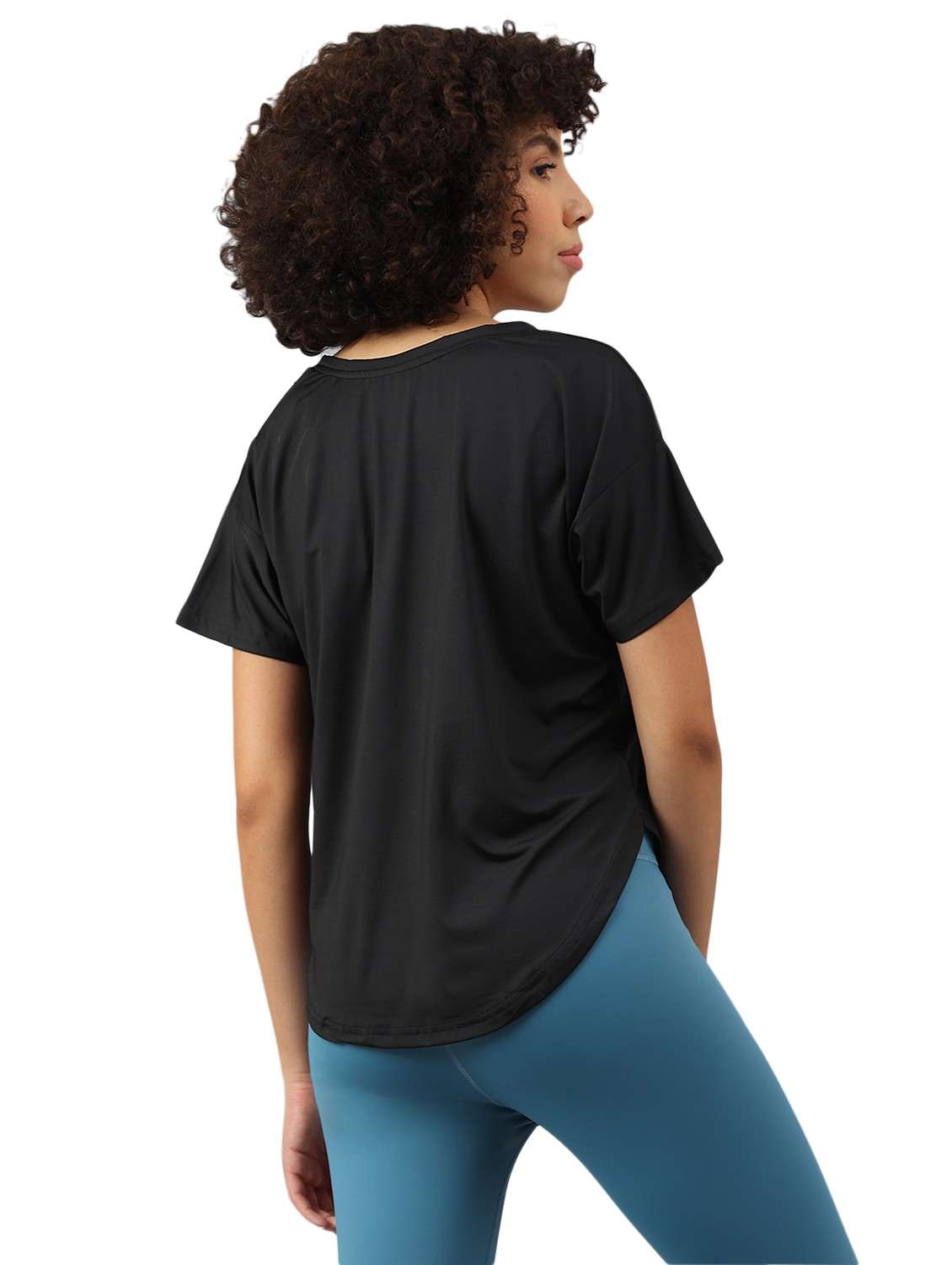 women printed dri-fit high low sports t-shirt - 21762377 -  Standard Image - 1
