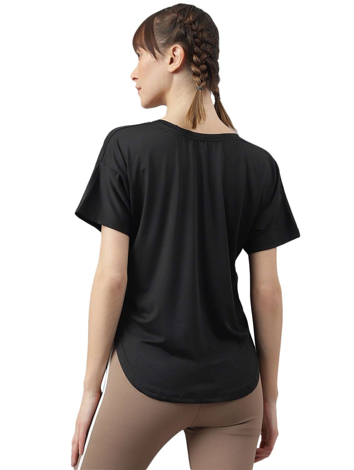 women printed dri-fit high low sports t-shirt - 21762378 -  Standard Image - 1