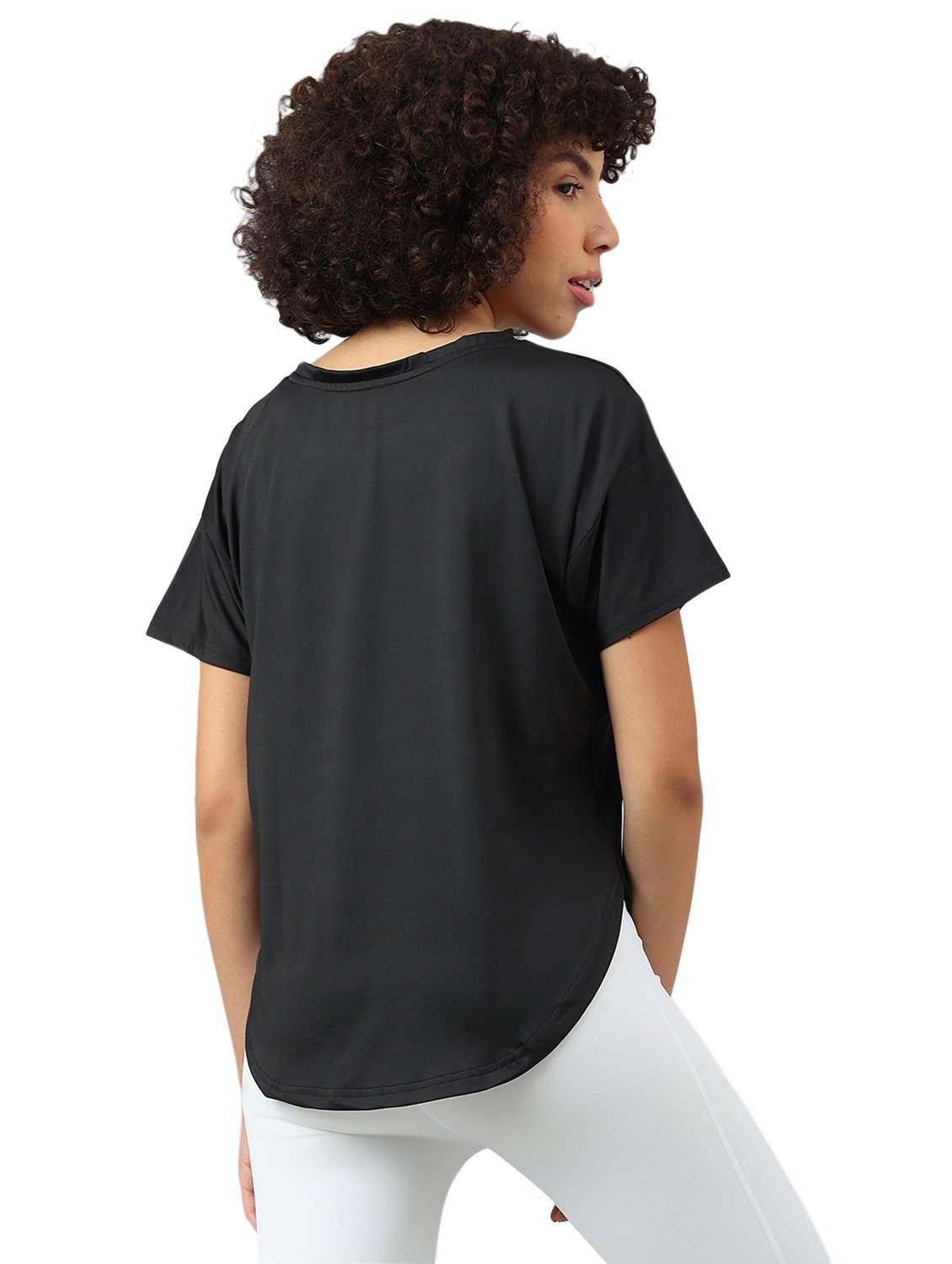 women printed dri-fit high low sports t-shirt - 21762379 -  Standard Image - 1