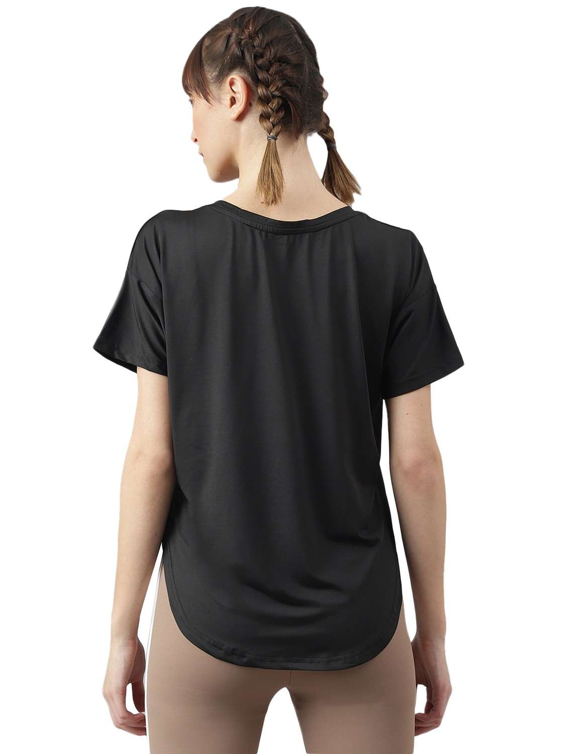 women printed dri-fit high low sports t-shirt - 21762380 -  Standard Image - 1