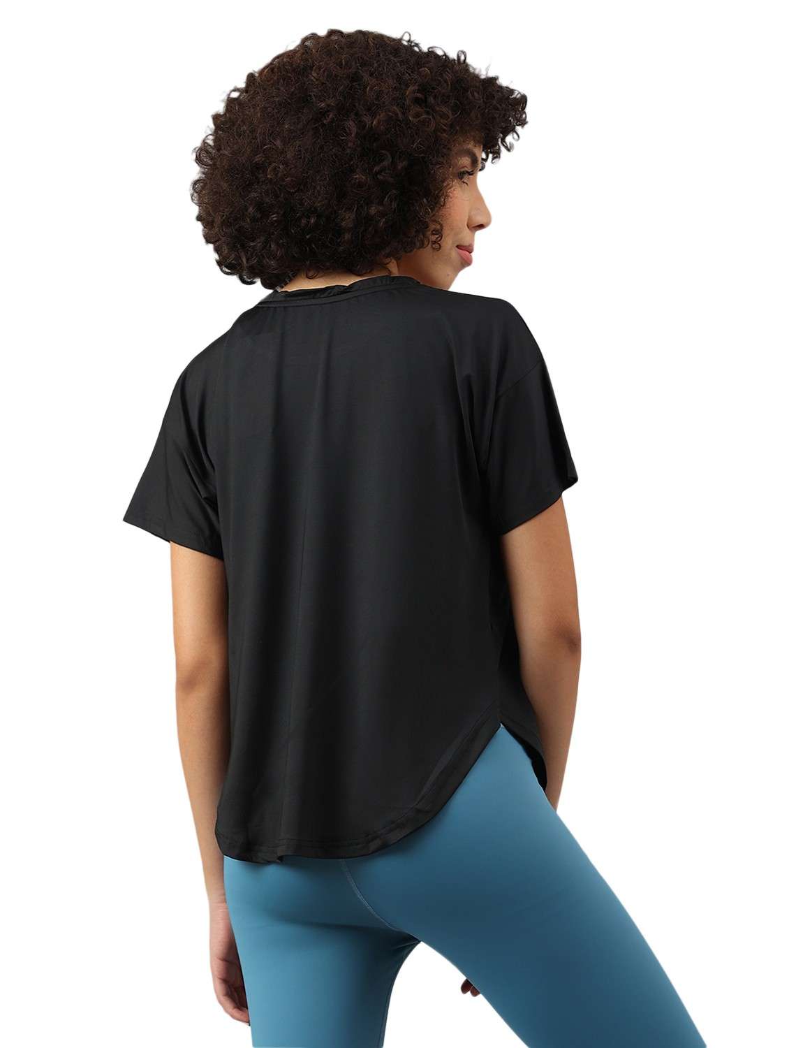 women printed dri-fit high low sports t-shirt - 21762381 -  Standard Image - 1