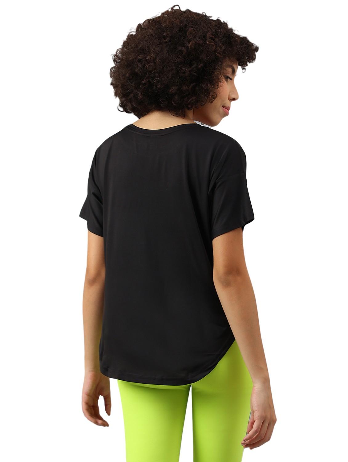 women printed dri-fit high low sports t-shirt - 21762389 -  Standard Image - 1