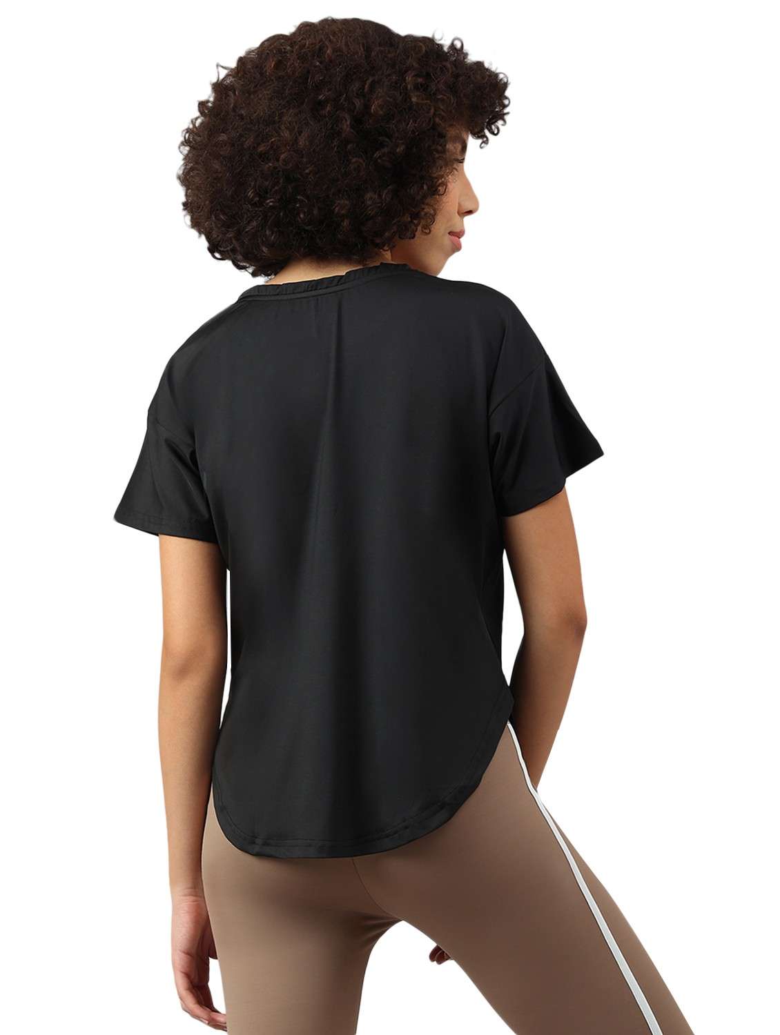 women printed dri-fit high low sports t-shirt - 21762391 -  Standard Image - 1