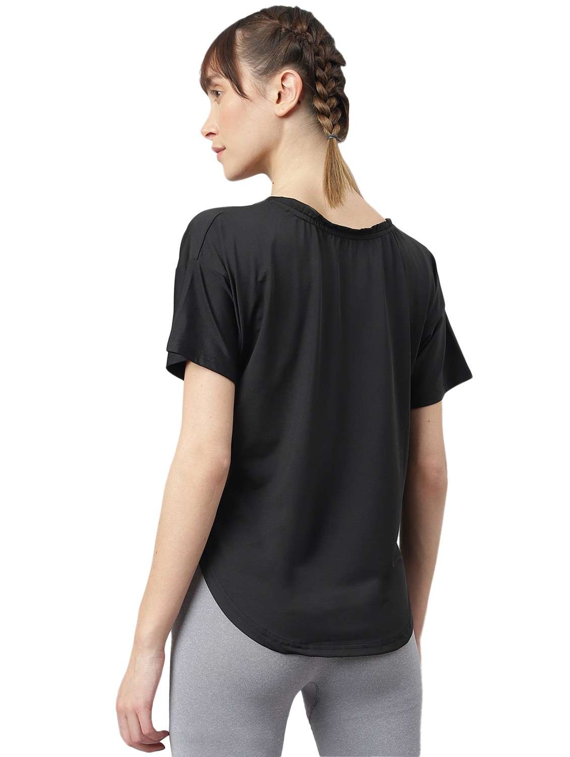 women printed dri-fit high low sports t-shirt - 21762392 -  Standard Image - 1
