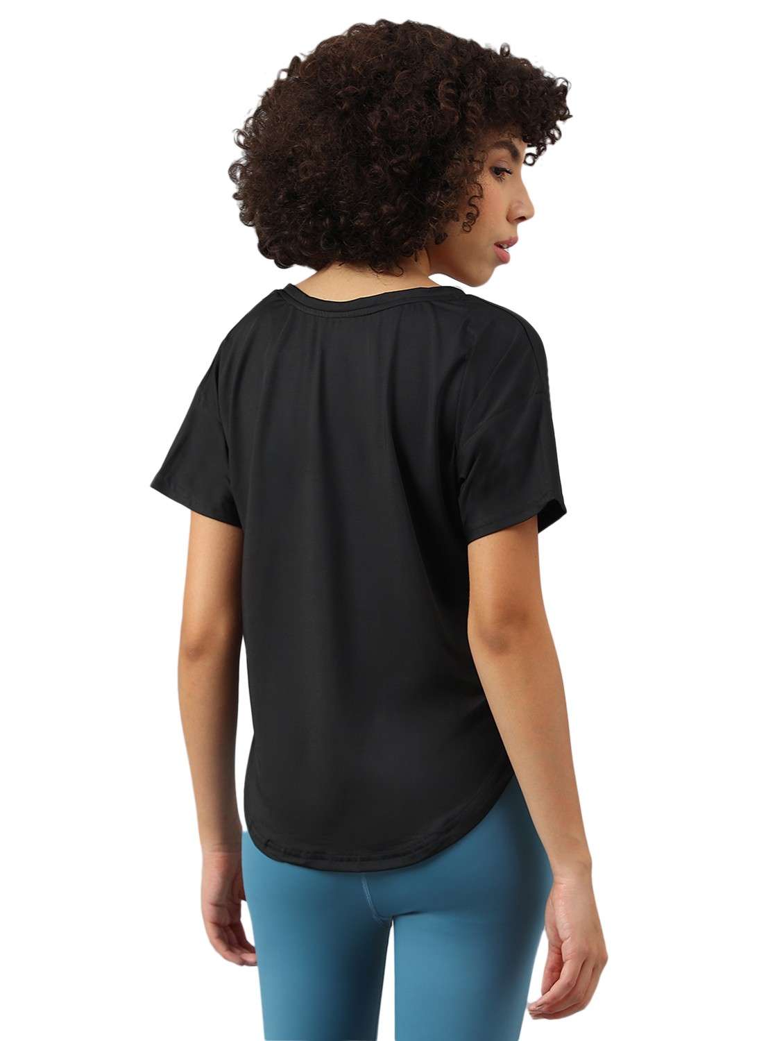 women printed dri-fit high low sports t-shirt - 21762393 -  Standard Image - 1