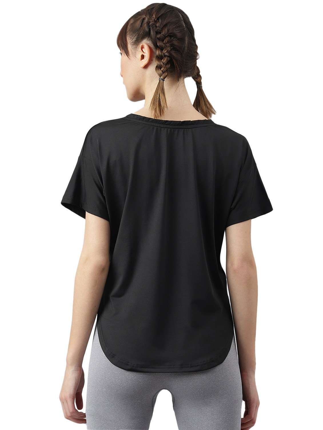 women printed dri-fit high low sports t-shirt - 21762395 -  Standard Image - 1