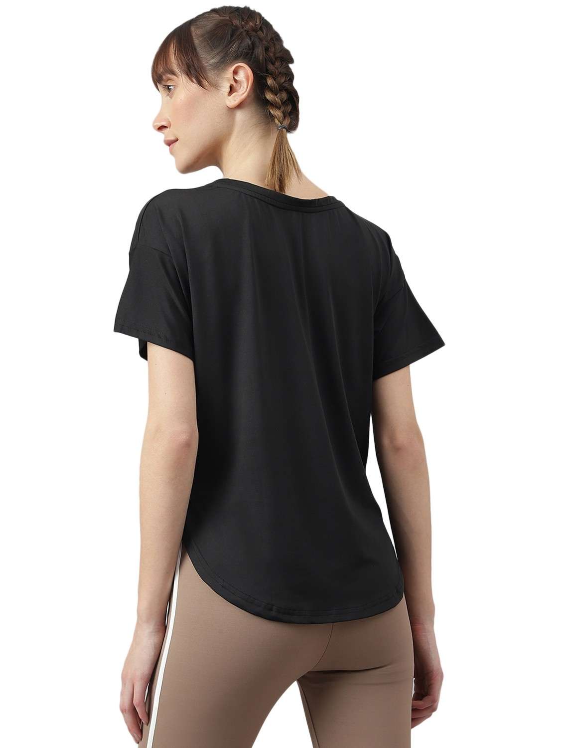 women printed dri-fit high low sports t-shirt - 21762397 -  Standard Image - 1