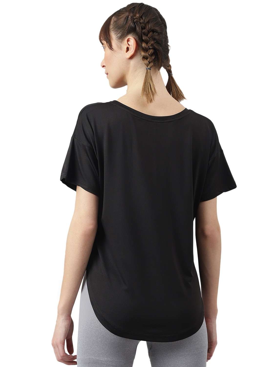 women printed dri-fit high low sports t-shirt - 21762398 -  Standard Image - 1