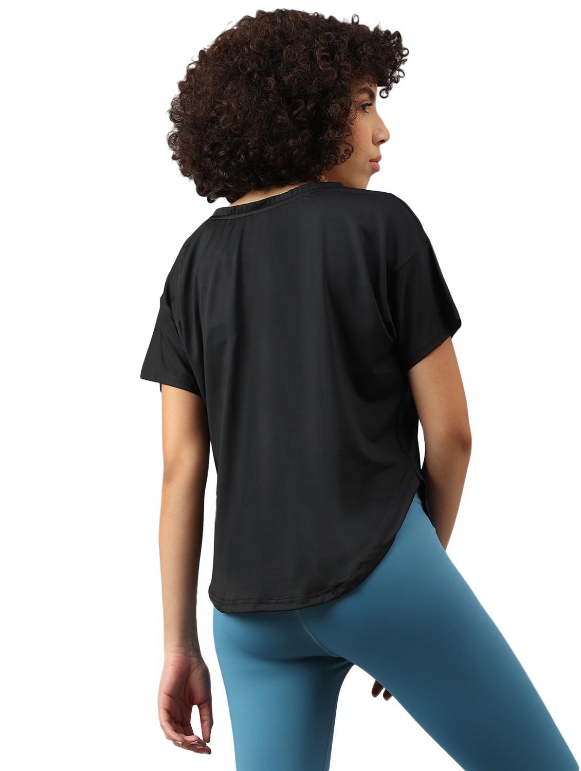 women printed dri-fit high low sports t-shirt - 21762399 - Standard Image - 1
