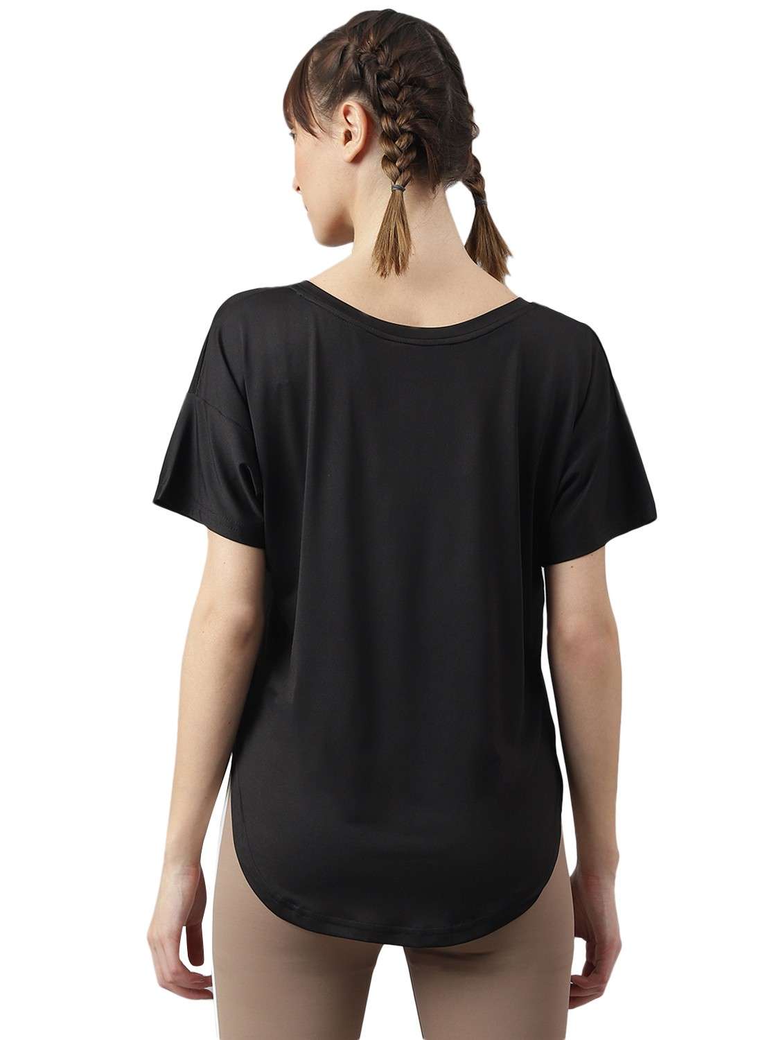 women printed dri-fit high low sports t-shirt - 21762404 -  Standard Image - 1