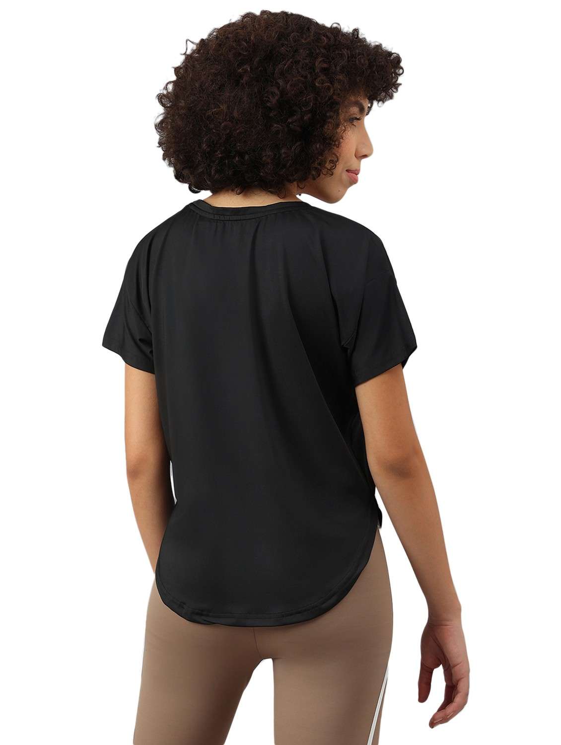 women printed dri-fit high low sports t-shirt - 21762409 -  Standard Image - 1