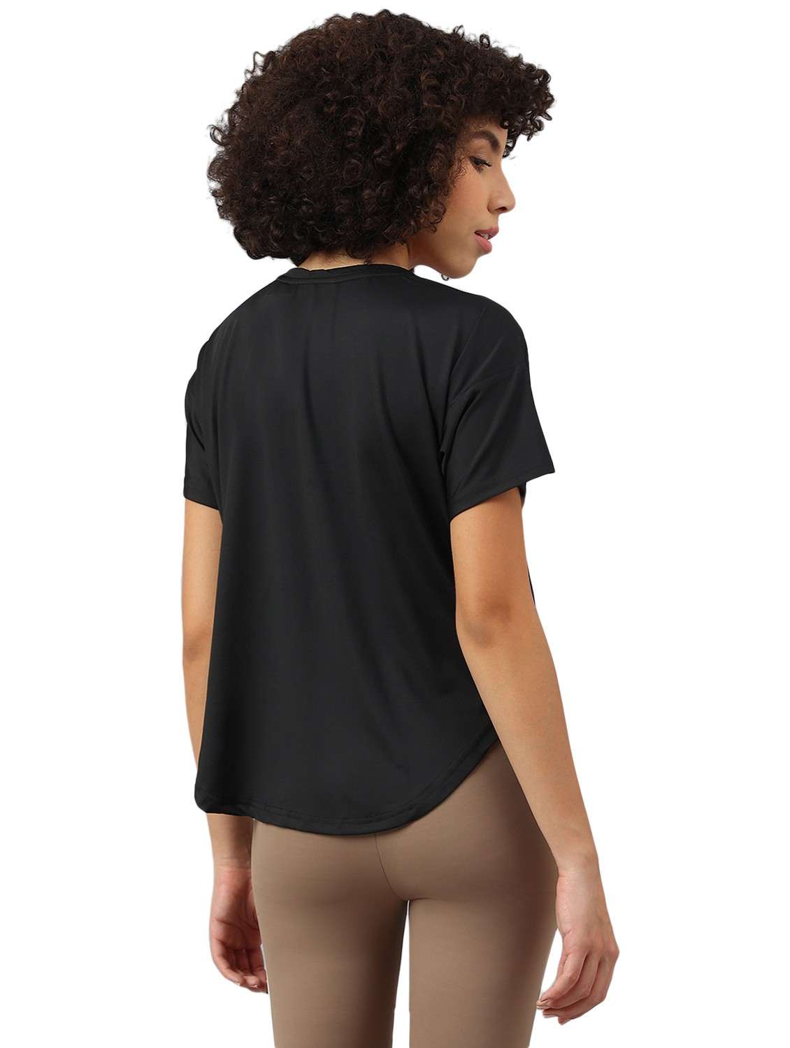 women printed dri-fit high low sports t-shirt - 21762411 -  Standard Image - 1