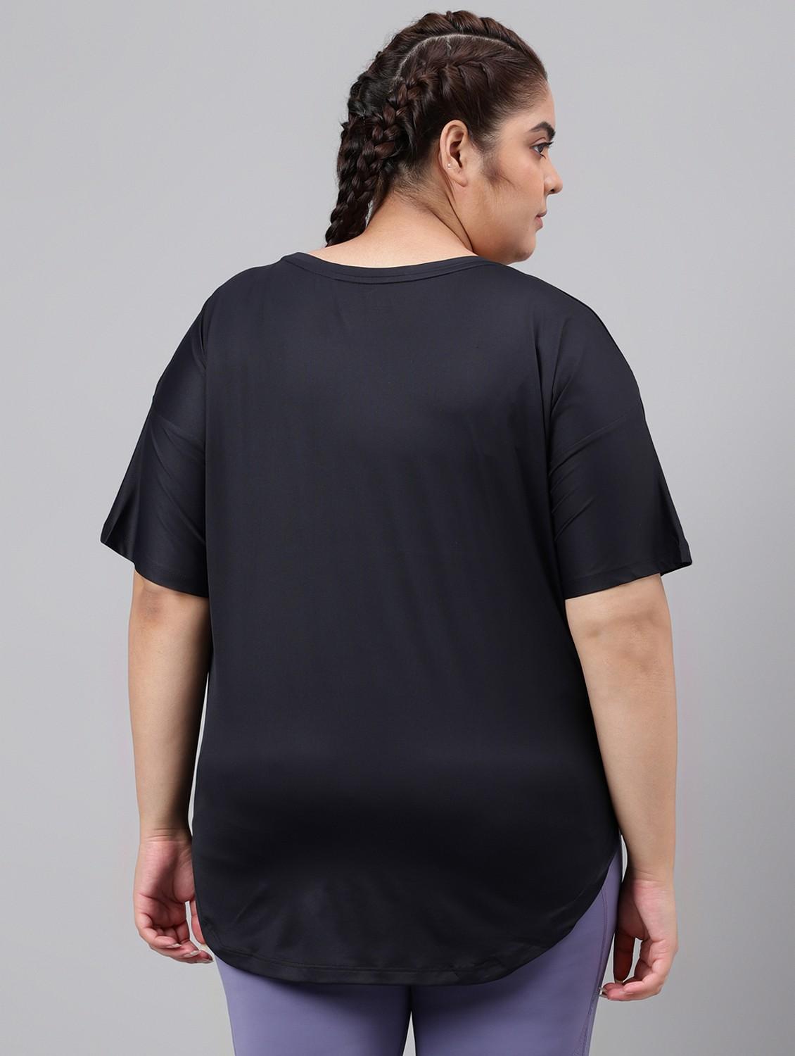 women plus size printed dri-fit sports t-shirt - 21762436 - Standard Image - 1