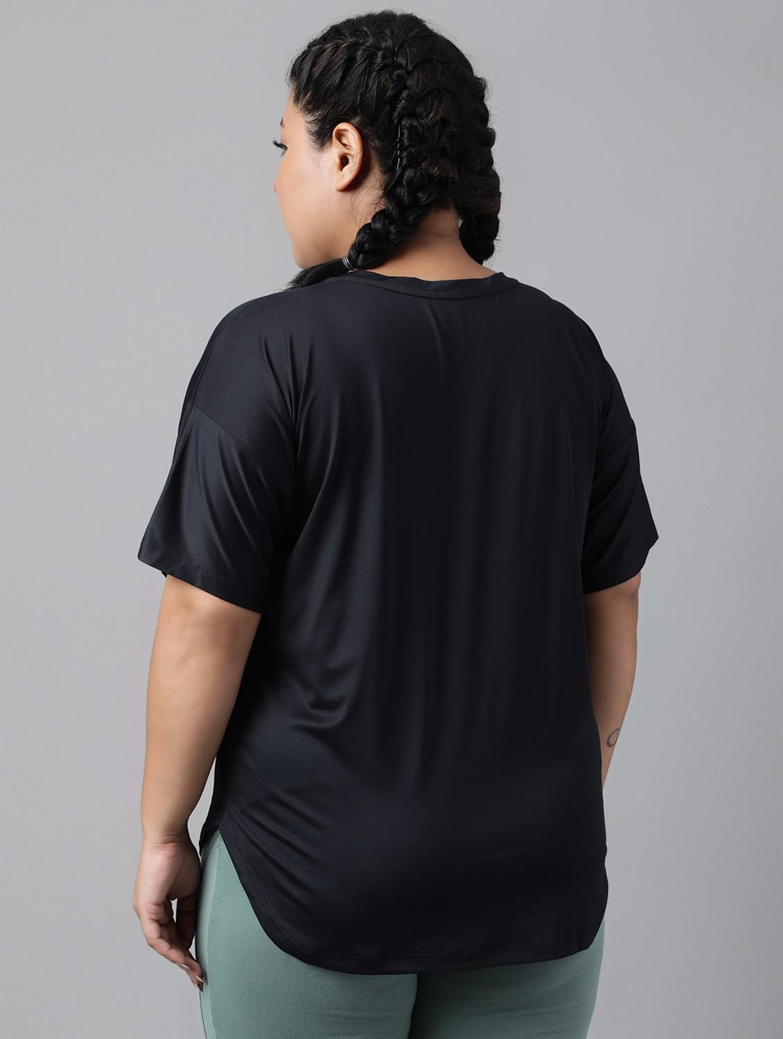 women plus size printed dri-fit sports t-shirt - 21762439 - Standard Image - 1