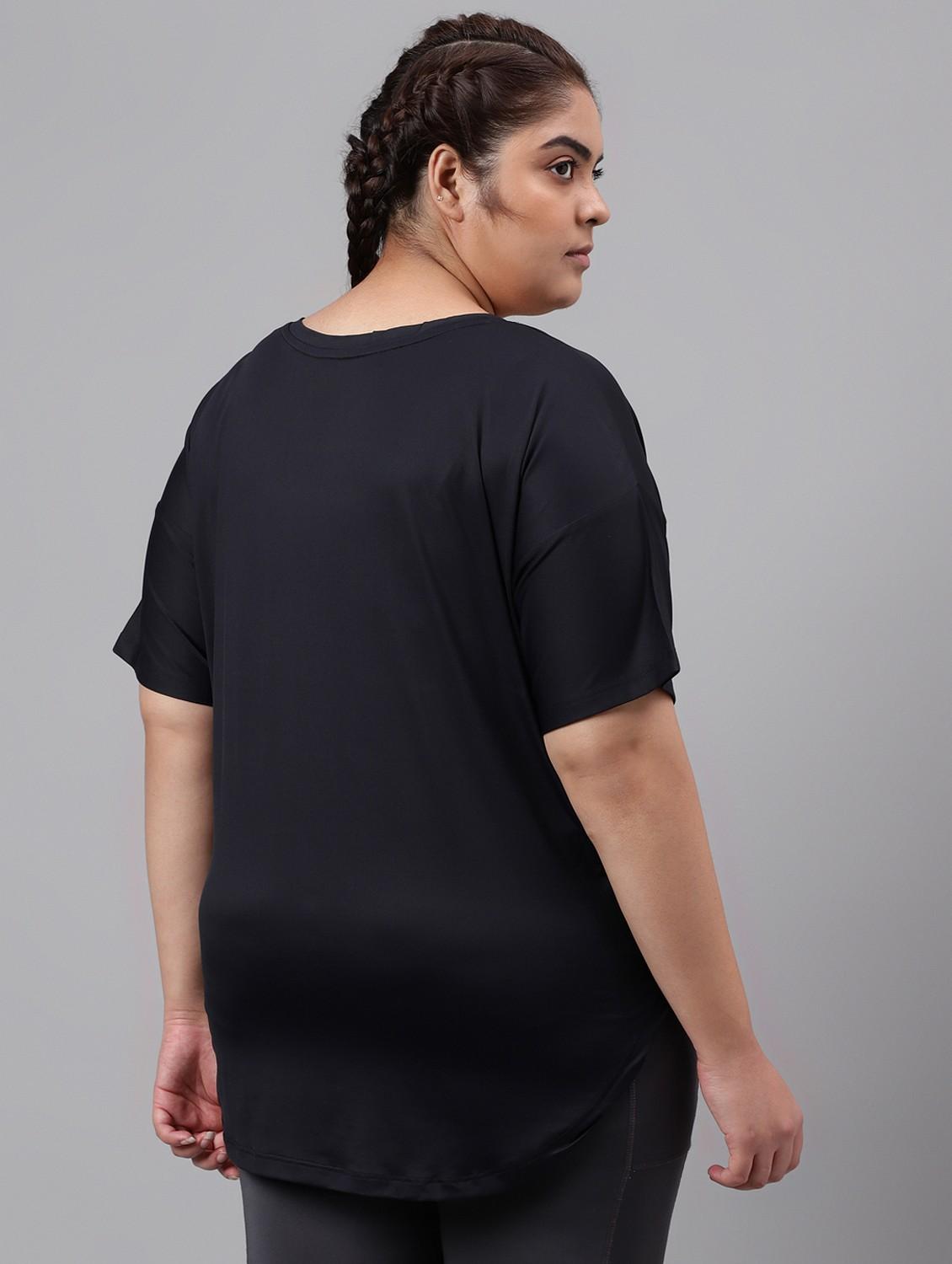 women plus size printed dri-fit sports t-shirt - 21762441 - Standard Image - 1