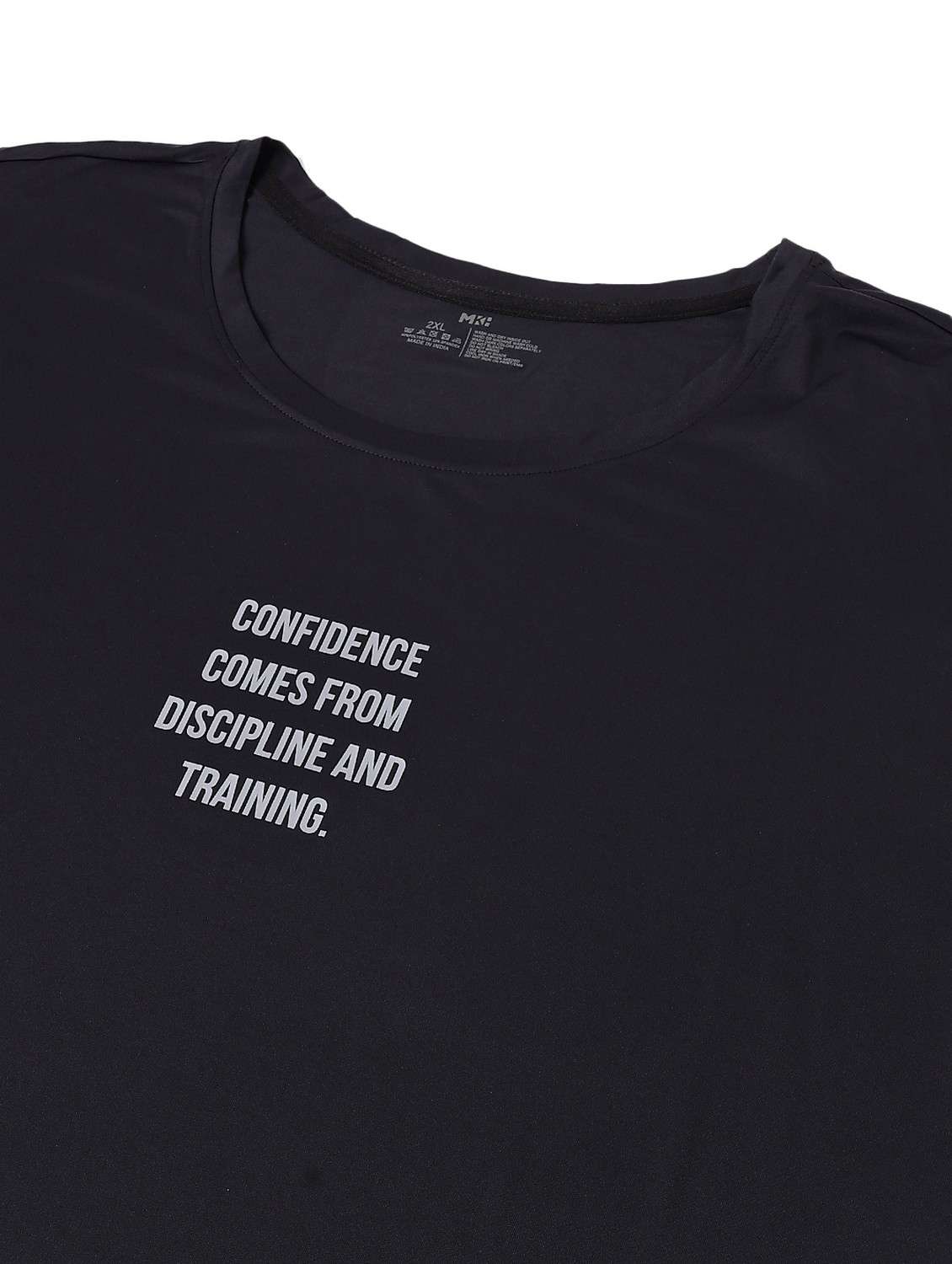 women black typographic round neck t-shirt - 21762443 -  Standard Image - 6