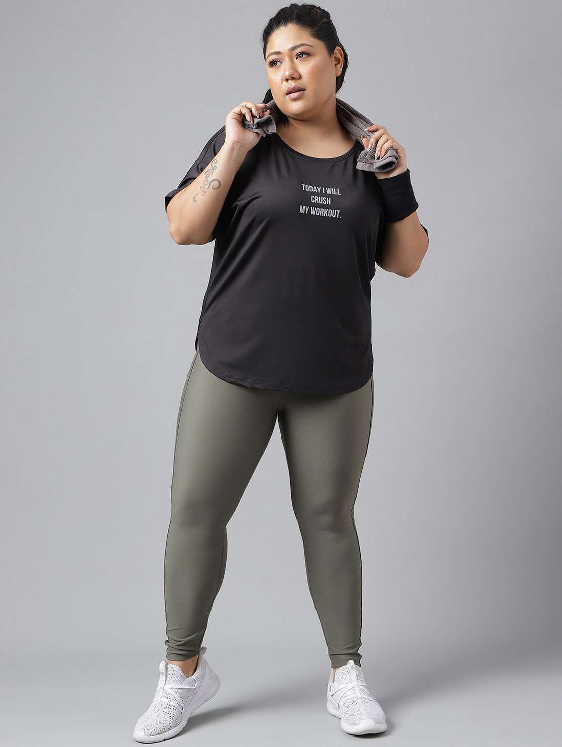 women plus size printed dri-fit sports t-shirt - 21762444 -  Standard Image - 4