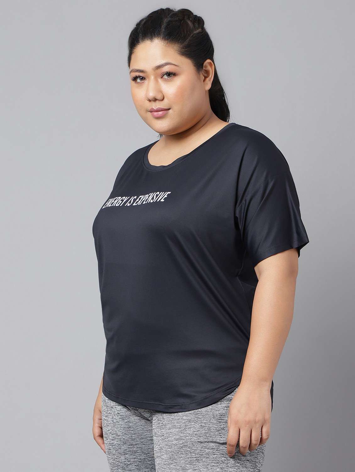 women plus size printed dri-fit sports t-shirt - 21762450 -  Standard Image - 1