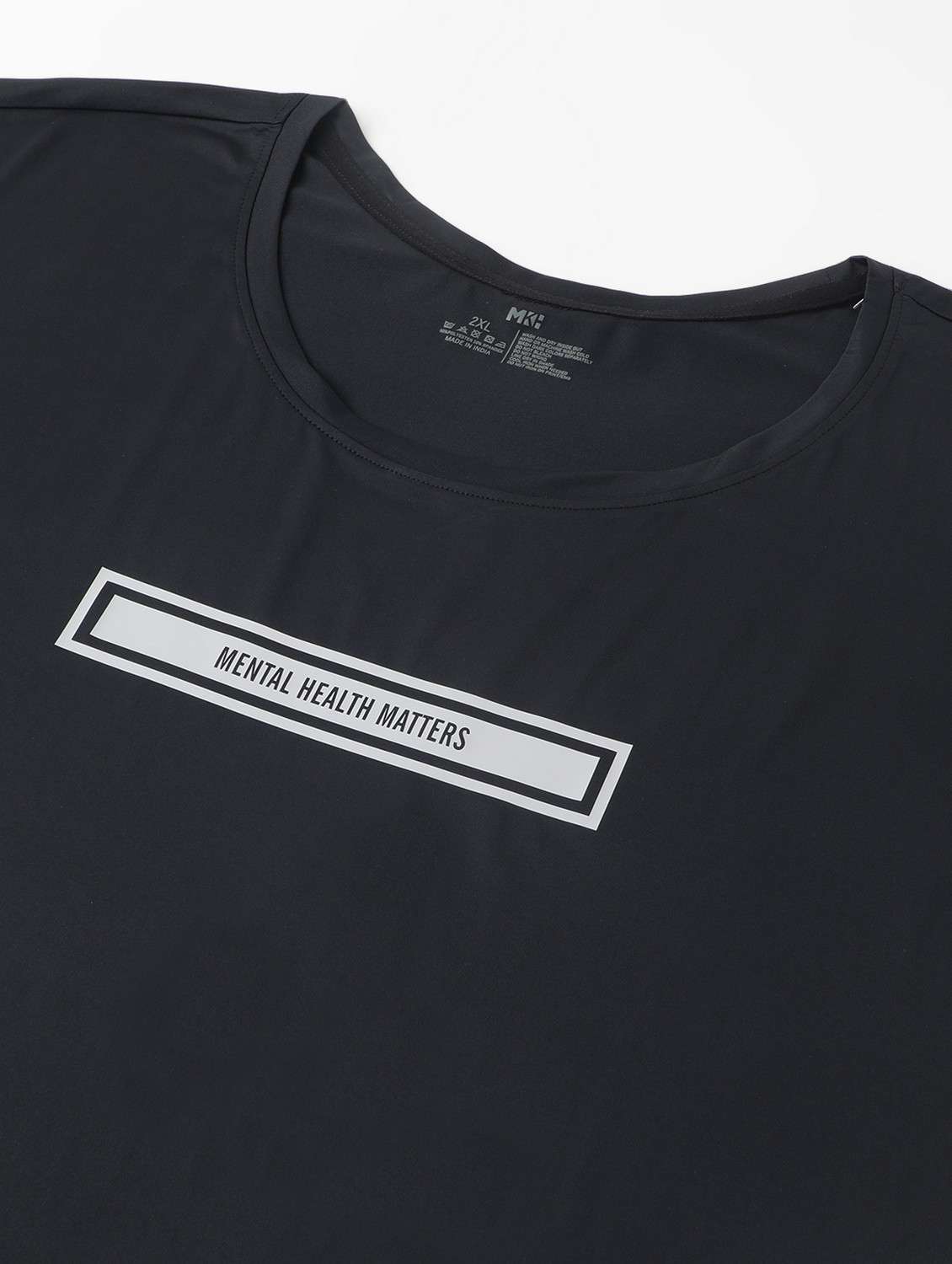 women black typographic round neck t-shirt - 21762451 -  Standard Image - 6