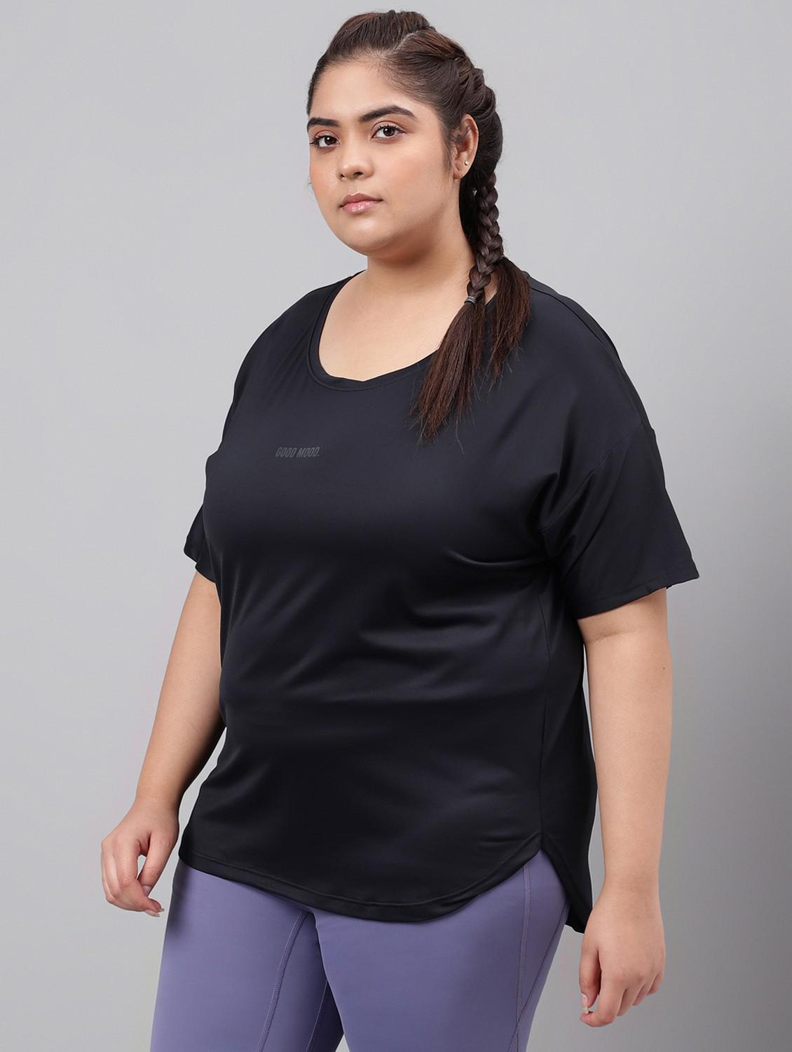 women plus size printed dri-fit sports t-shirt - 21762453 - Standard Image - 1