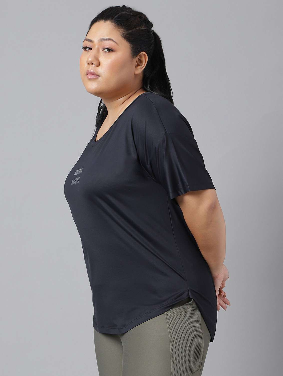 women plus size printed dri-fit sports t-shirt - 21762461 -  Standard Image - 1