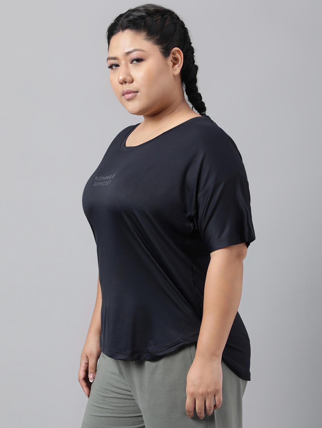 women plus size printed dri-fit sports t-shirt - 21762462 -  Standard Image - 1