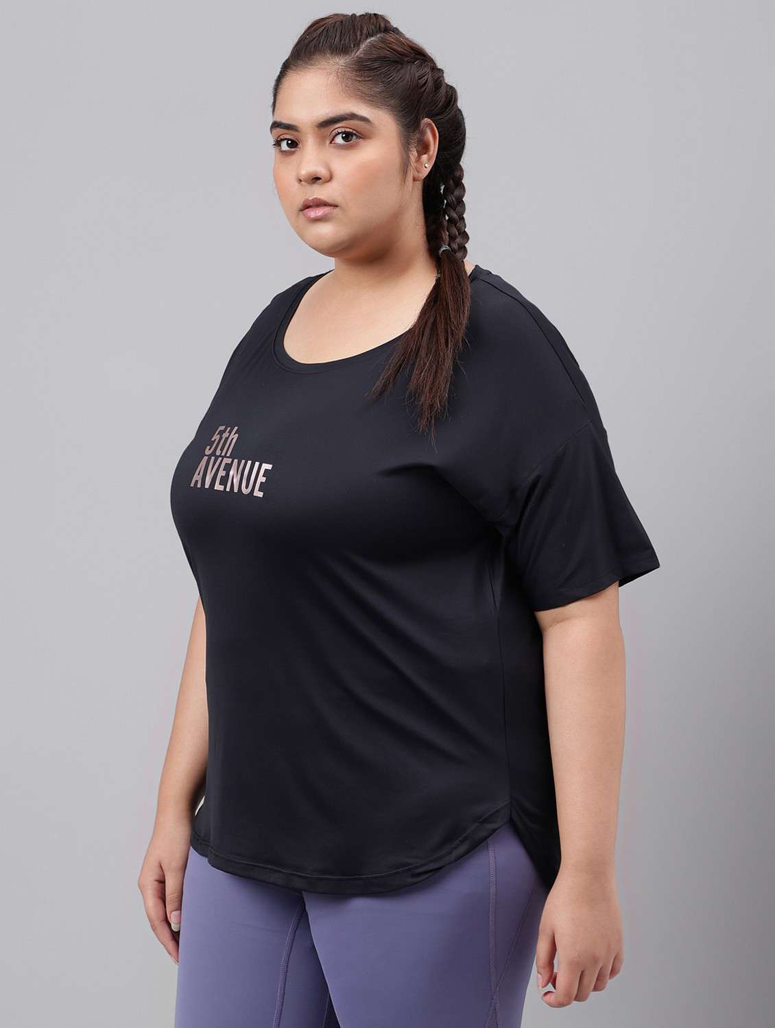 women plus size printed dri-fit sports t-shirt - 21762463 -  Standard Image - 1
