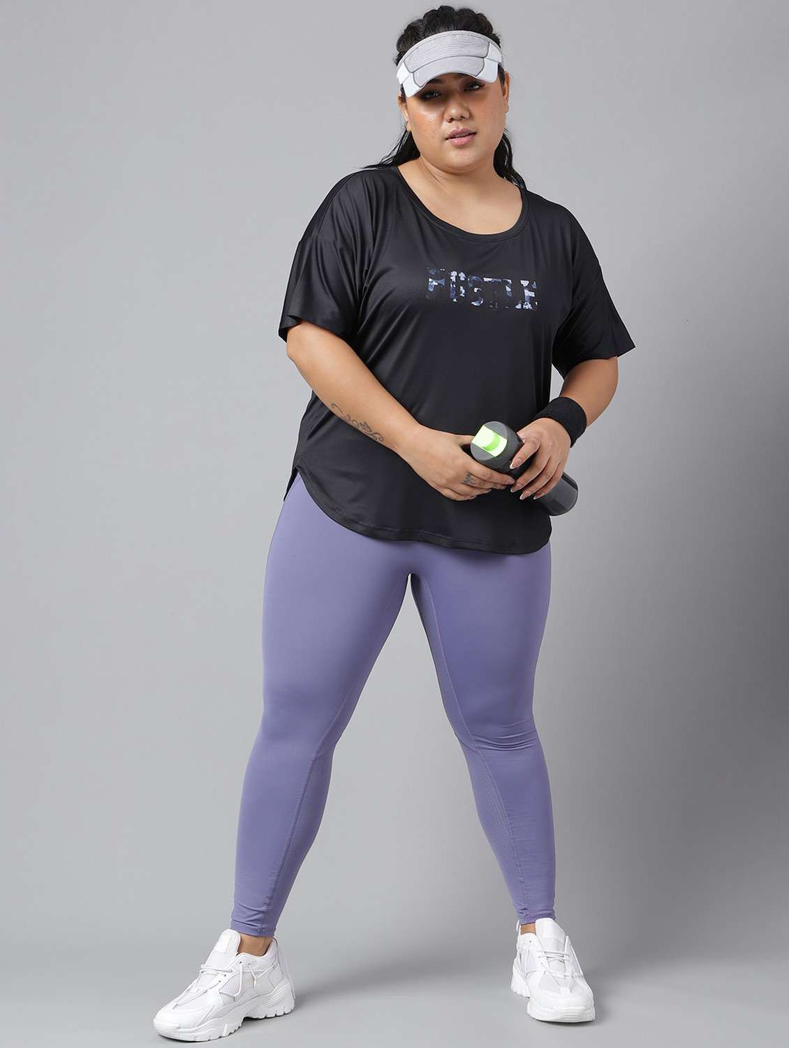 women black typographic round neck t-shirt - 21762467 -  Standard Image - 4