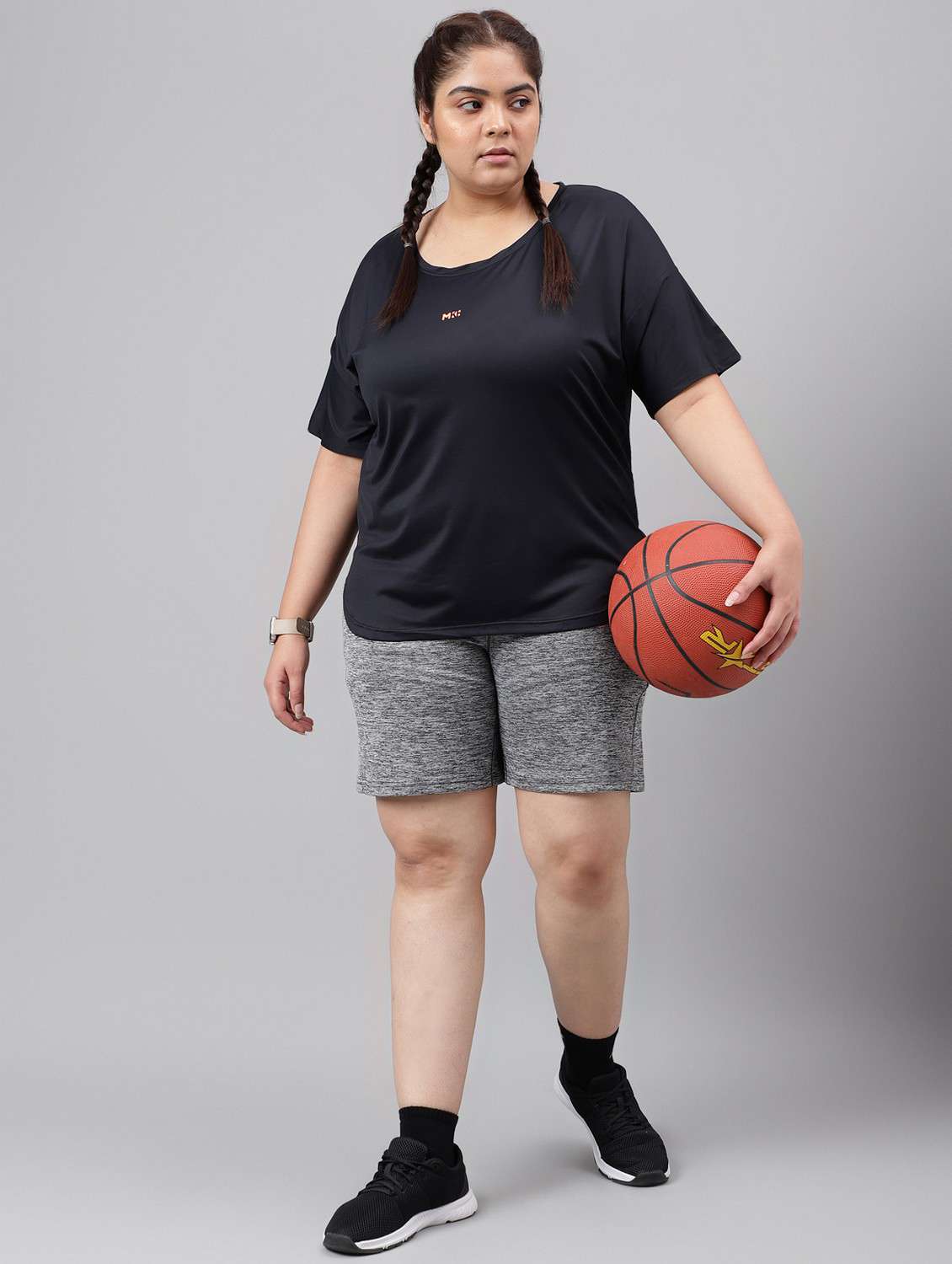 women plus size solid dri-fit sports t-shirt - 21762471 -  Standard Image - 4