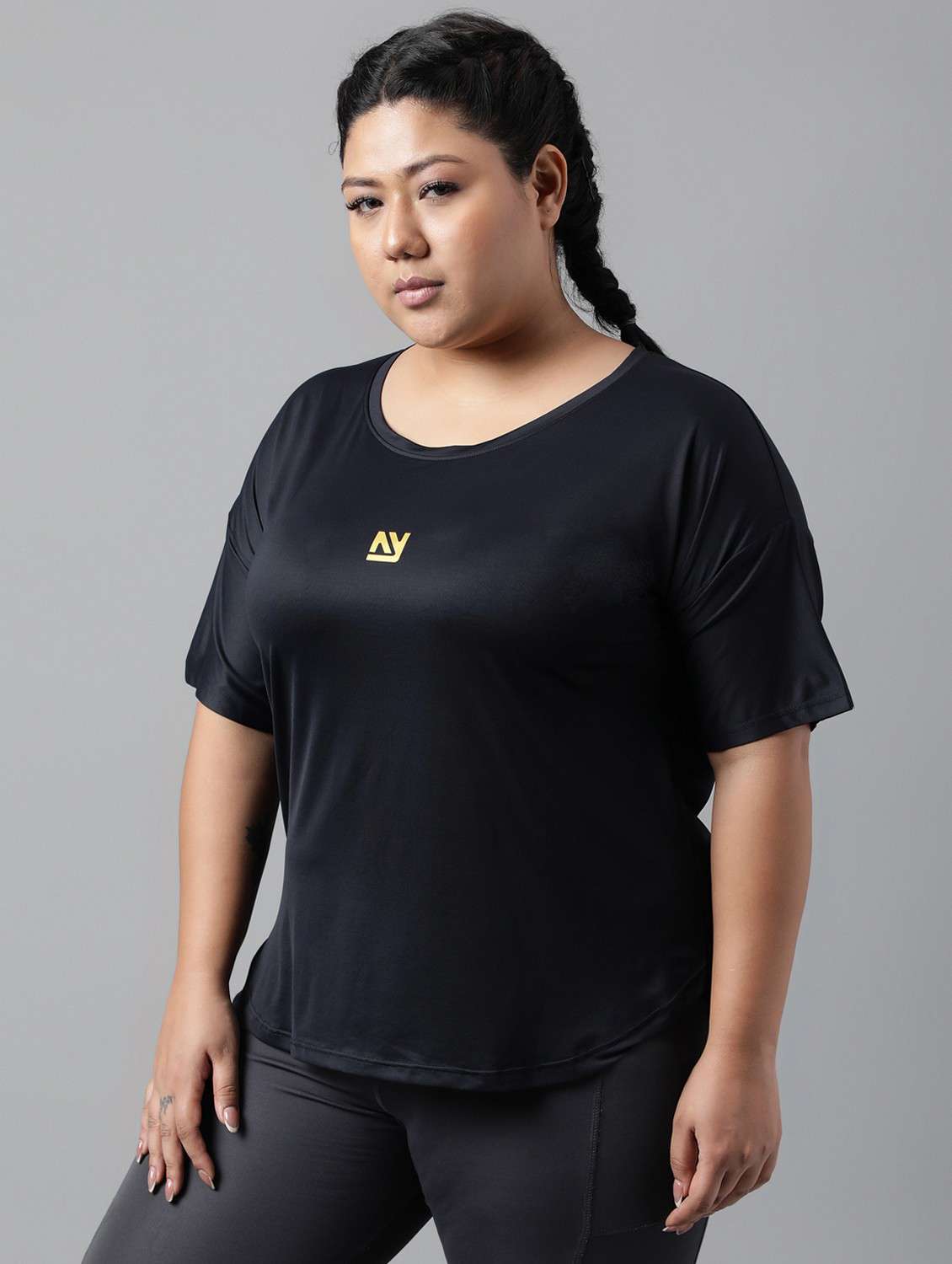 women plus size printed dri-fit sports t-shirt - 21762473 -  Standard Image - 1