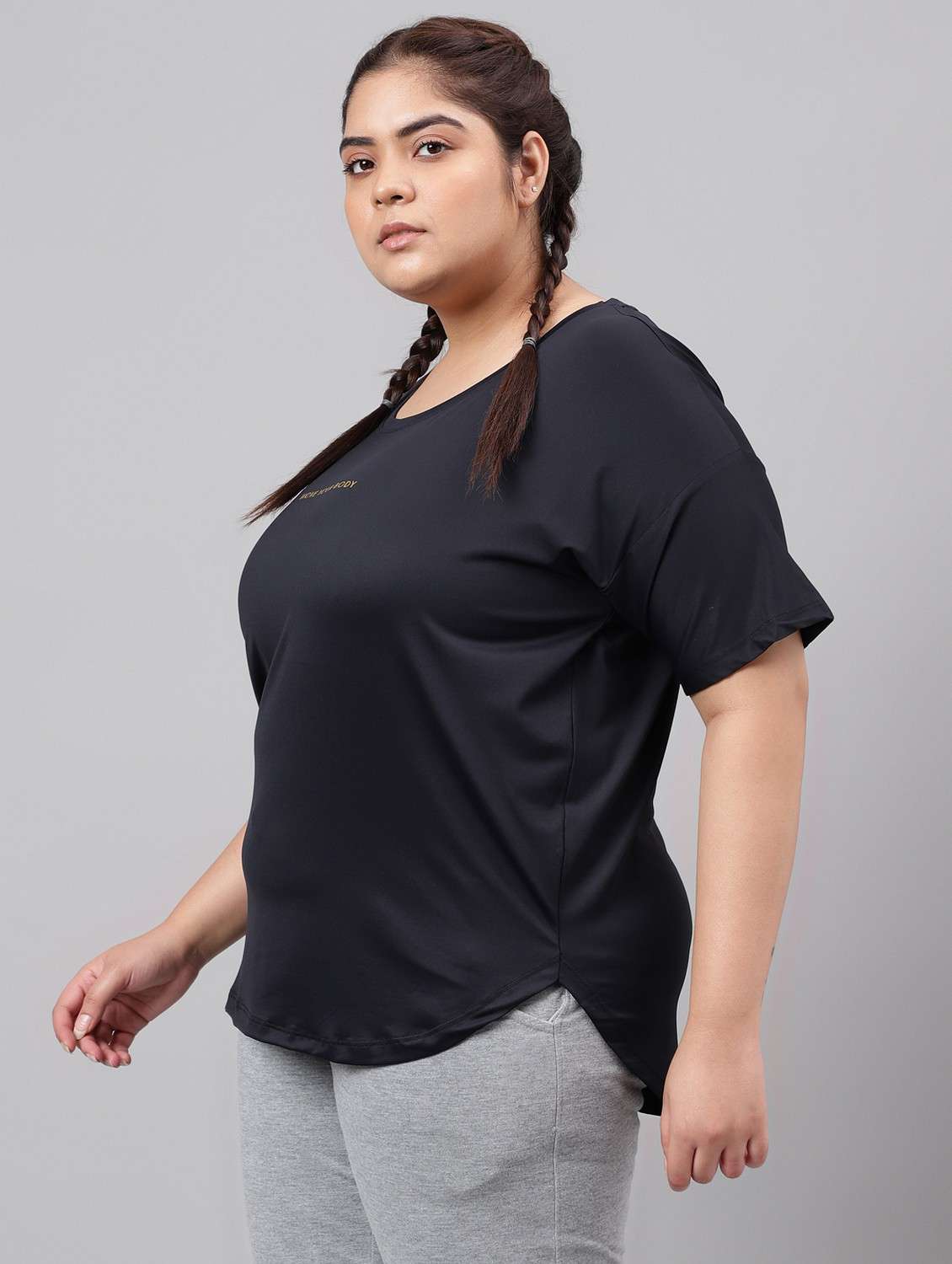 women plus size printed dri-fit sports t-shirt - 21762476 -  Standard Image - 1